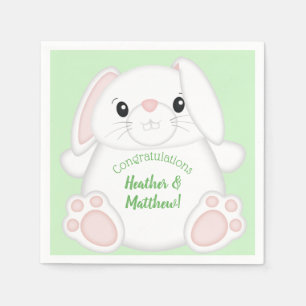 Serviette En Papier Baby shower lapin lapin