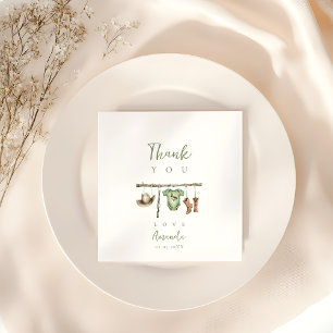 Serviette En Papier Baby shower Little Hunter