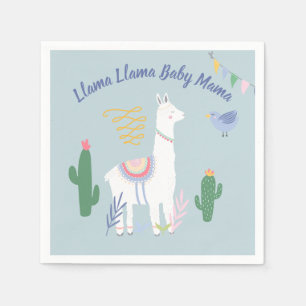 Serviette En Papier Baby shower Llama Llama Baby Mama