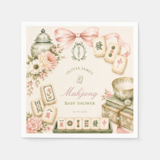 Serviette En Papier Baby shower Mahjong