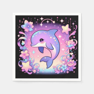 Serviette En Papier Baby shower majestueux de dauphins