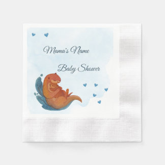 Serviette En Papier Baby shower Mama & Me Otter
