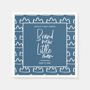Serviette En Papier Baby shower manuscrit moderne