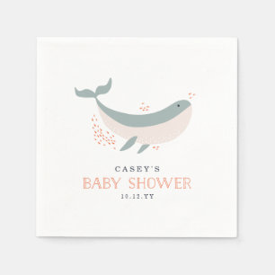 Serviette En Papier Baby shower Marine Life