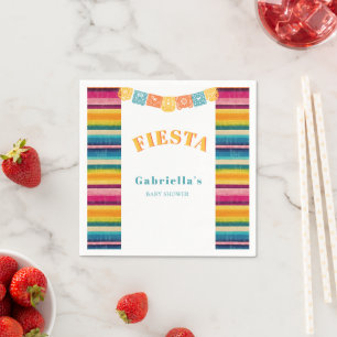 Serviette En Papier Baby shower mexicain Fiesta Papel Picado