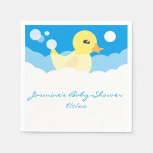 Serviette En Papier Baby shower mignon en caoutchouc de garçon mignon