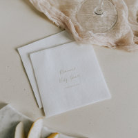 Baby shower minimaliste Gold simple
