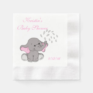 Serviette En Papier Baby Shower, Mouchoir en papier éléphant mignon