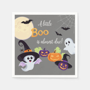 Serviette En Papier Baby shower Napkin papier pour Halloween Little Bo