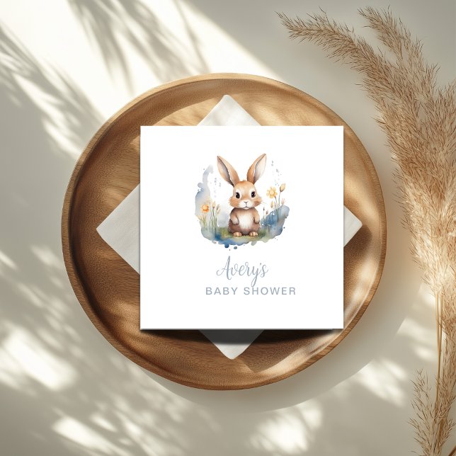 Serviette En Papier Baby shower neutre de Bunny Genre (Créateur téléchargé)
