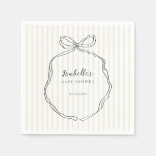 Serviette En Papier Baby shower neutre de cou lunaire