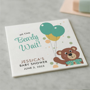 Serviette En Papier Baby shower Nous pouvons attendre avant d'attendre