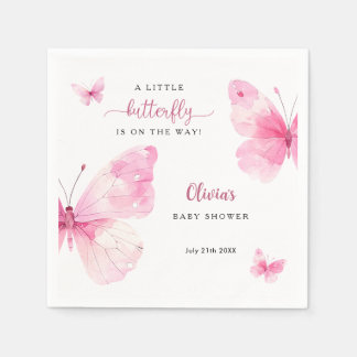 Serviette En Papier Baby Shower Papillon Mignon