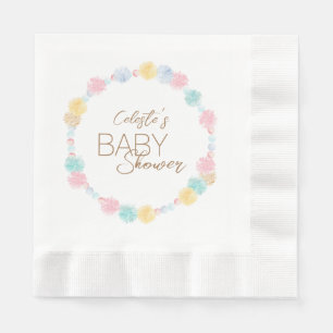 Serviette En Papier Baby shower Pastel Winter Wonderland