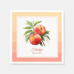 Serviette En Papier Baby shower Peach Fuzz