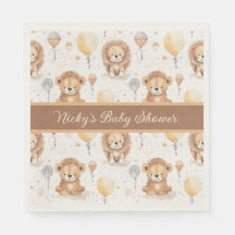 Baby shower personnalisé Lion bébé