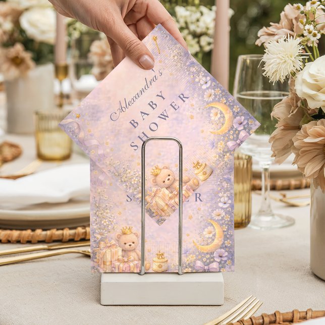 Serviette En Papier Baby Shower Petite Princesse Céleste (Créateur téléchargé)