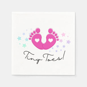 Serviette En Papier Baby Shower Petits Pieds