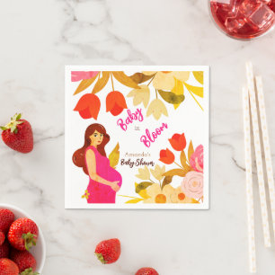 Serviette En Papier Baby Shower pour future maman