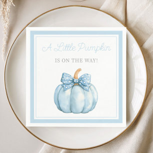 Serviette En Papier Baby shower pour un joli petit garçon citrouille b