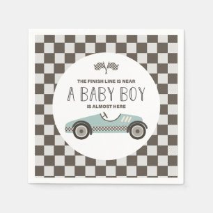Serviette En Papier Baby Shower pour voiture de course vintage