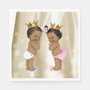 Serviette En Papier Baby shower Prince et Princesse