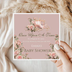 Serviette En Papier Baby shower Princess Carrie Vintage rose Roses