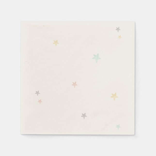 Serviette En Papier Baby shower Rainbow Naples (Devant)