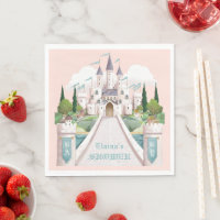 Baby shower rose illustré de Storybook