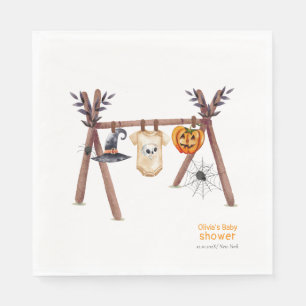 Serviette En Papier Baby shower Rustique de vêtements d'Halloween Litt
