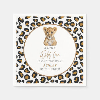Serviette En Papier Baby shower Safari Baby Animals