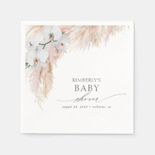 Serviette En Papier Baby-Shower / Shower de Mariage Tropical Herbe des