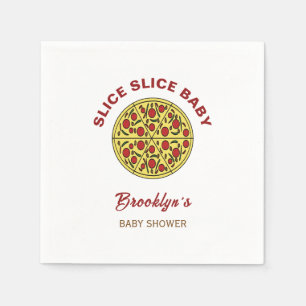 Serviette En Papier Baby shower Slice Slice Genre Neutre Fun Pizza