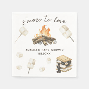 Serviette En Papier Baby Shower S'more aquarelle