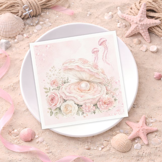 Serviette En Papier Baby Shower Sous l'Océan (Créateur téléchargé)