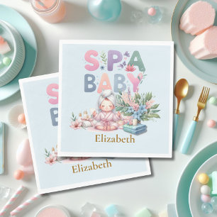 Serviette En Papier Baby shower spa