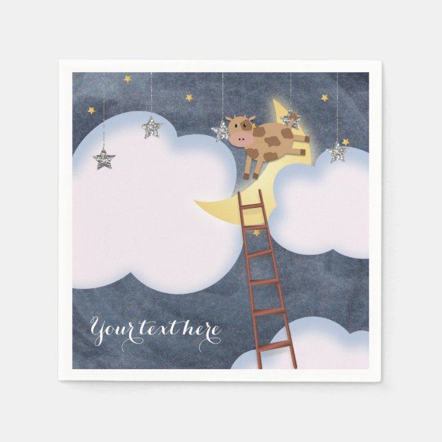 Serviette En Papier Baby shower Storybook Nursery Rhyme Custom Party (Devant)