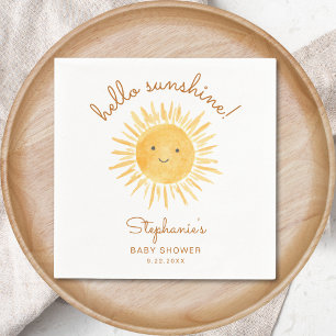 Serviette En Papier Baby shower Sun