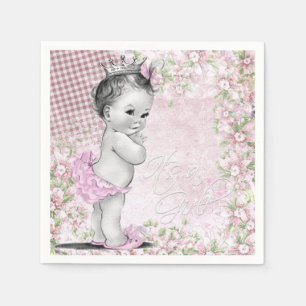 Serviette En Papier Baby shower vintage pour fille