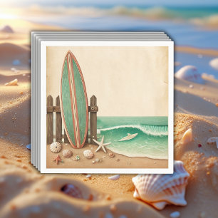 Serviette En Papier Baby shower Vintage Un Peu Surfer