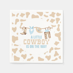 Serviette En Papier Baby Shower Western Cowboy Rodéo