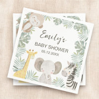 Baby shower Wild One Safari Affiche de bienvenue