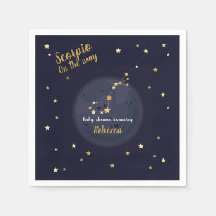 Serviette En Papier Baby shower zodiaque Scorpio