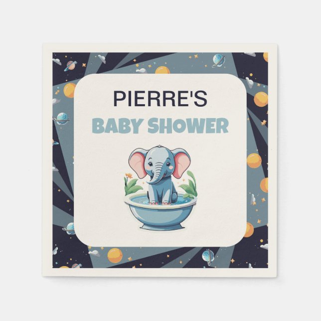 SERVIETTE EN PAPIER BABY SHOWERS (Devant)