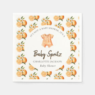 Serviette en papier Baby Spritz Orange Citrus pour