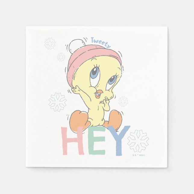 Serviette En Papier Baby TWEETY™ Hey Snow (Devant)