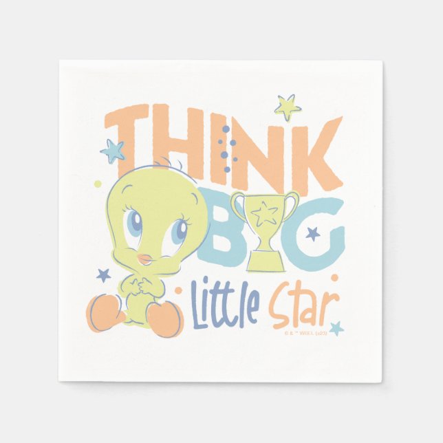 Serviette En Papier Baby TWEETY™ - Pensez à Big Little Star (Devant)