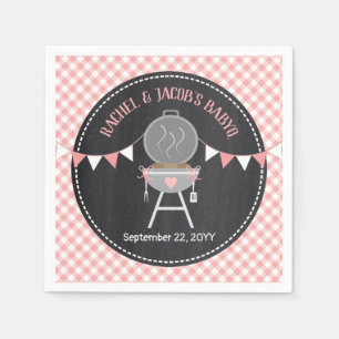 Serviette En Papier BABYQ Pink Bun au four Baby Girl Douche