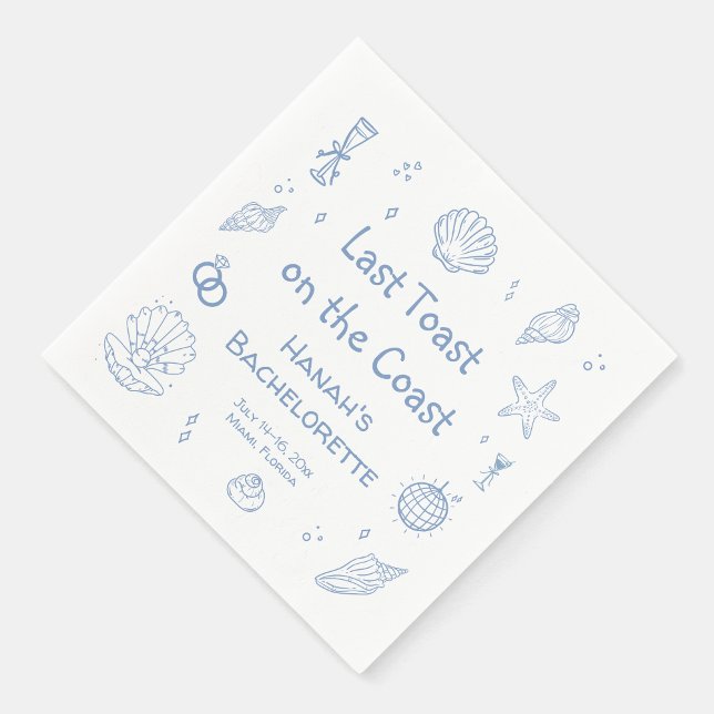 Serviette En Papier Bachelorette côtière (Créateur téléchargé)