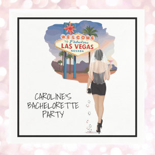 Serviette En Papier Bachelorette de Las Vegas